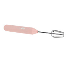 Electric Handheld Egg Beater & Milk Frother Pink, 1200mAh Lithium Battery
