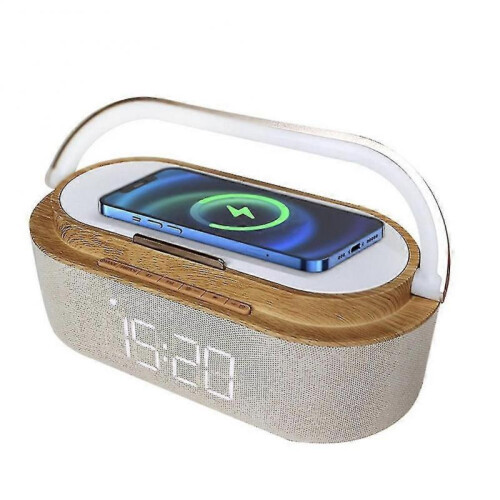 Tooth Ser Digital Alarm C with Wireless Charr Fm C Radio Wireless Spe