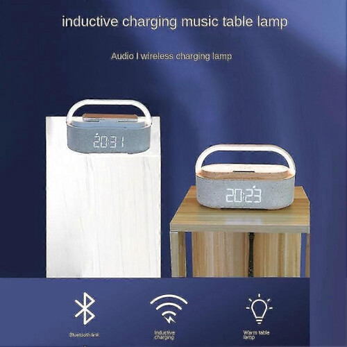 Tooth Ser Digital Alarm C with Wireless Charr Fm C Radio Wireless Spe 1