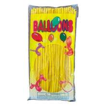 (Yellow) Party Long Balloons for Show, Clowns, Weddings and Other Outdoor or Indoor