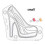 3D Plastic High Heel Shoe Chocolate Mold DIY Handmade Cake Chocolate Making 1