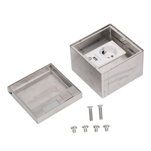 Versteckte USB-Buchse IP40 4000 W Edelstahl 1