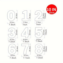 9-teiliges PET-Zahlen-Kuchenformen-Set, 25,4 cm