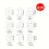9-teiliges PET-Zahlen-Kuchenformen-Set, 25,4 cm 1