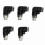 10 Stück TurboVac-Fitting-Set 180psi schwarz 1/8–1/4 Zoll 3