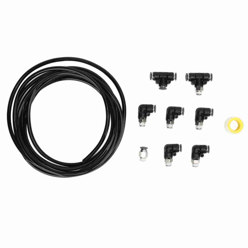 10 Stück TurboVac-Fitting-Set 180psi schwarz 1/8–1/4 Zoll 1