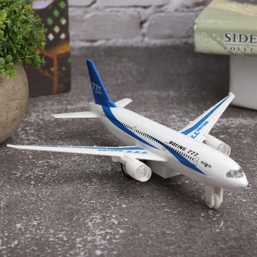 Alloy Electronic Airplane Miniature Model Pull 2