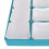 Stackable Watch Parts Container 5 Compartments Acrylic Rubber Blue for Crafts 5