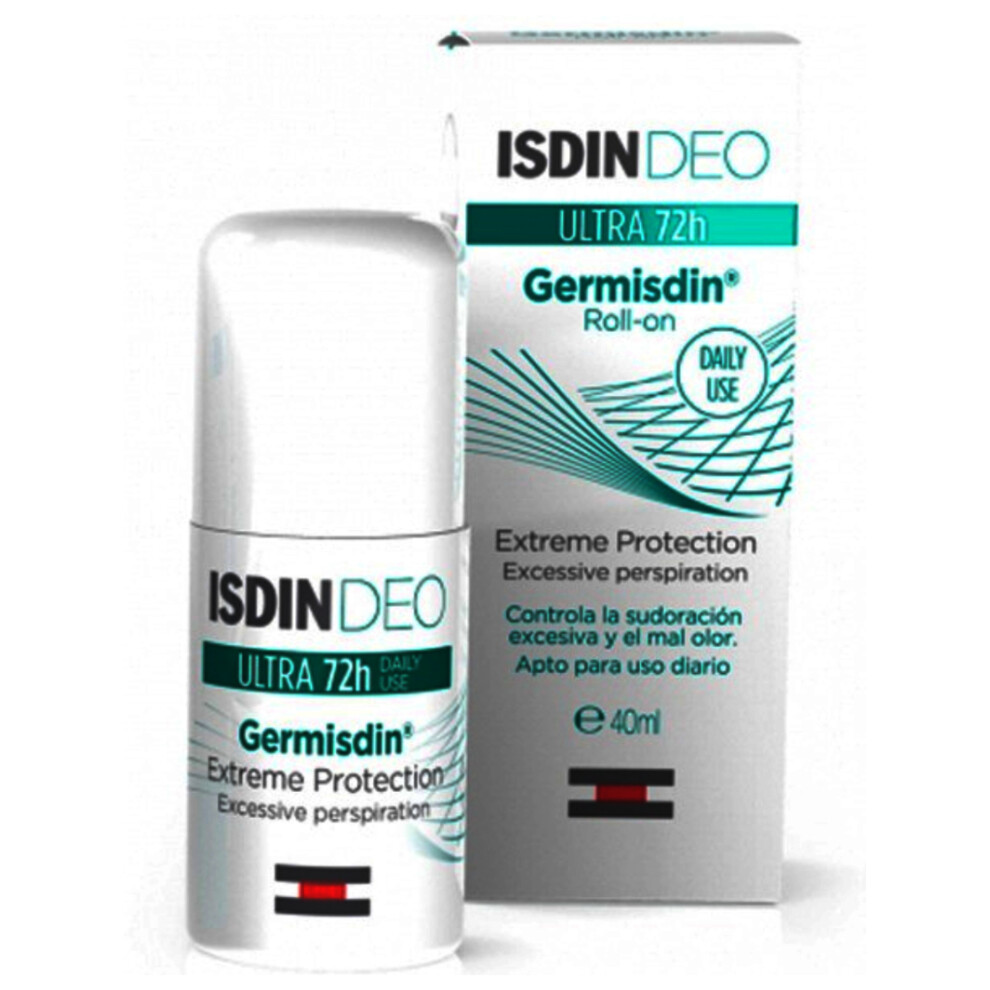Isdin Ultra 72h Germisdin Deo Roll-on |Long-Lasting Antiperspirant Deodorant for Freshness & Protection - 40ml