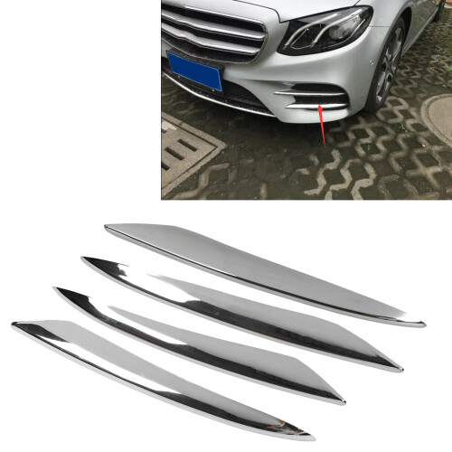 4 Stück Front-Nebellichtblenden für E-Klasse W213 E43 Silber