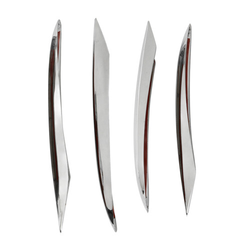 4 Stück Front-Nebellichtblenden für E-Klasse W213 E43 Silber 2