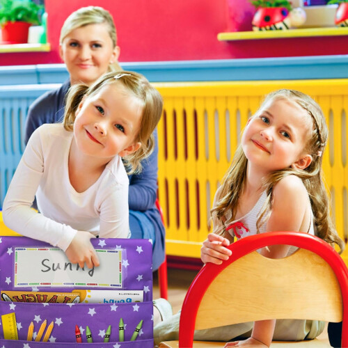 Chair Bag with Multiple Pockets for School, Classroom, Backrest, Durable Material, Practical Storage 2
