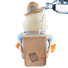 Animal Car Tissue Holder - 2-in-1 Garbage Container and Tissue Organizer, Duck Design for Car, Home, and Bathroom Use