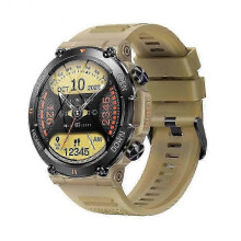 (grey) Military Smart Watch for Men (Answer /Make Call) Rugged Heart Rate Fitness Tracker