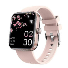 (Pink) Smartwatch With Blood Glucose Monitoring Multifunction Sports Watch Heart Rate Blood Pressure Tracker