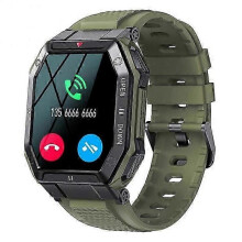 (Green) K55 1.85" IPS Smart Watch Bluetooth Call Music Watch Outdoor Multi-Sport Mode Health Watch with Heart Rate Blood Pressure Blood Ox