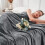 Imperial Rooms 200x240cm Grey - Faux Fur Warm Fleece Blanket 310GSM 2