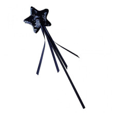 (Black) Star Sequins Magic Stick Cosplay Props Girl Costume Wand Party Props