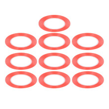 10 Stück PET doppelseitiges Klebeband, stark haftend, wasserfest, festen Halt, rotes PET-Montageband, 2 mm / 0,08 Zoll