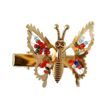 (8 pc, Gold) A Set Of 8 Butterfly Hairpins That Girls Can Move