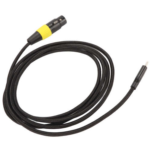 XLR-zu-USB-C-Kabel: Type-C zu XLR, 2 m Schwarz/Gelb 2