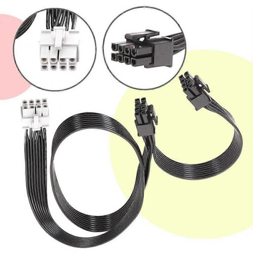 (Pair) PCIe 8pin To 6+2Pin Power Supply Cable GPU 8 Pin To 8pins PSUs Modular Cable 1