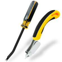 Staple Remover Tool with Double Prong Head, Nail Remover for Furniture, Carpet, and Photo Frames, Pack of 2