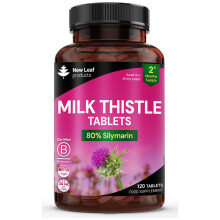 Milk Thistle Tablets 4000mg - 80% Silymarin High Strength 120 Tablets