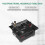 (US Plug, Black) 100W Multi-Functional Table Saw Mini Desktop Electric Saw Cutter Speed & Angle Adjustable 16MM Cutti 4