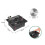 (US Plug, Black) 100W Multi-Functional Table Saw Mini Desktop Electric Saw Cutter Speed & Angle Adjustable 16MM Cutti 3