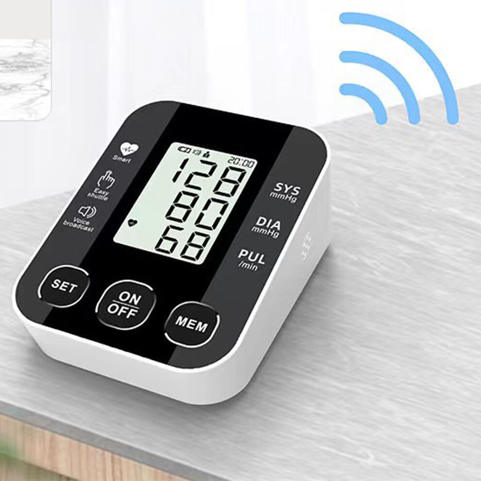 High Accuracy Voice Blood Pressure Monitor, LCD Display, Compact Size