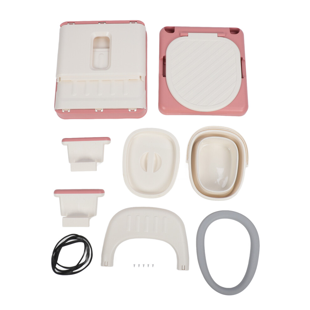 Pink Adults Portable Toilet Odor Prevention Strong Load