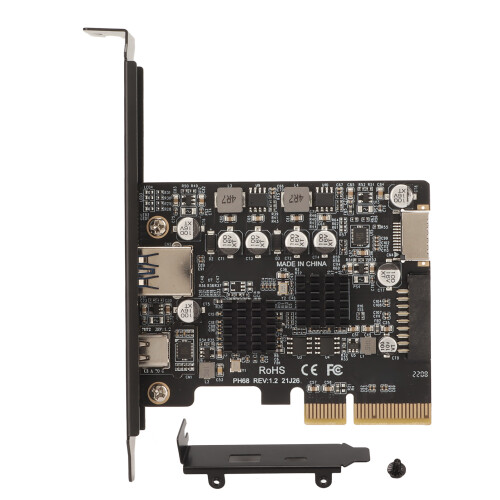 PCIe Typ-C Karte 10 Gbps, goldene Front Type-E USB 3.2 1