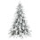 Homcom (S) HOMCOM Christmas Tree with Flocked Realistic Tips, Hinged Xmas Tree 2