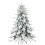 Homcom (XXS) HOMCOM Christmas Tree with Flocked Realistic Tips, Hinged Xmas Tree 2