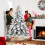 Homcom (S) HOMCOM Christmas Tree with Flocked Realistic Tips, Hinged Xmas Tree 1