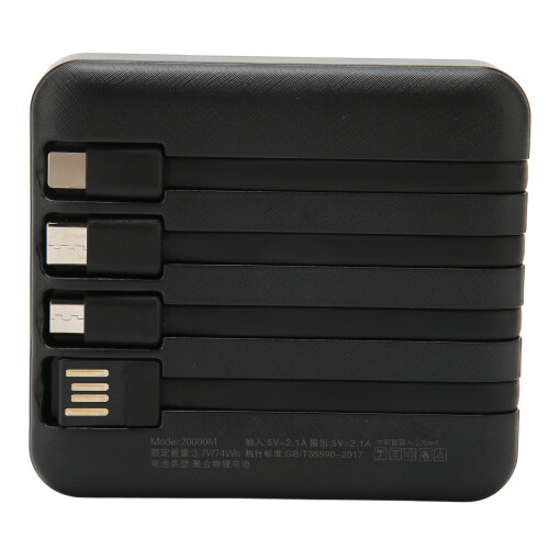 20000mAh Solar Powerbank kompakt 4 USB Schwarz 2