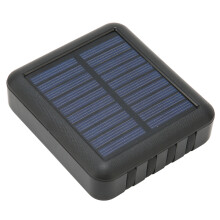 20000mAh Solar Powerbank kompakt 4 USB Schwarz