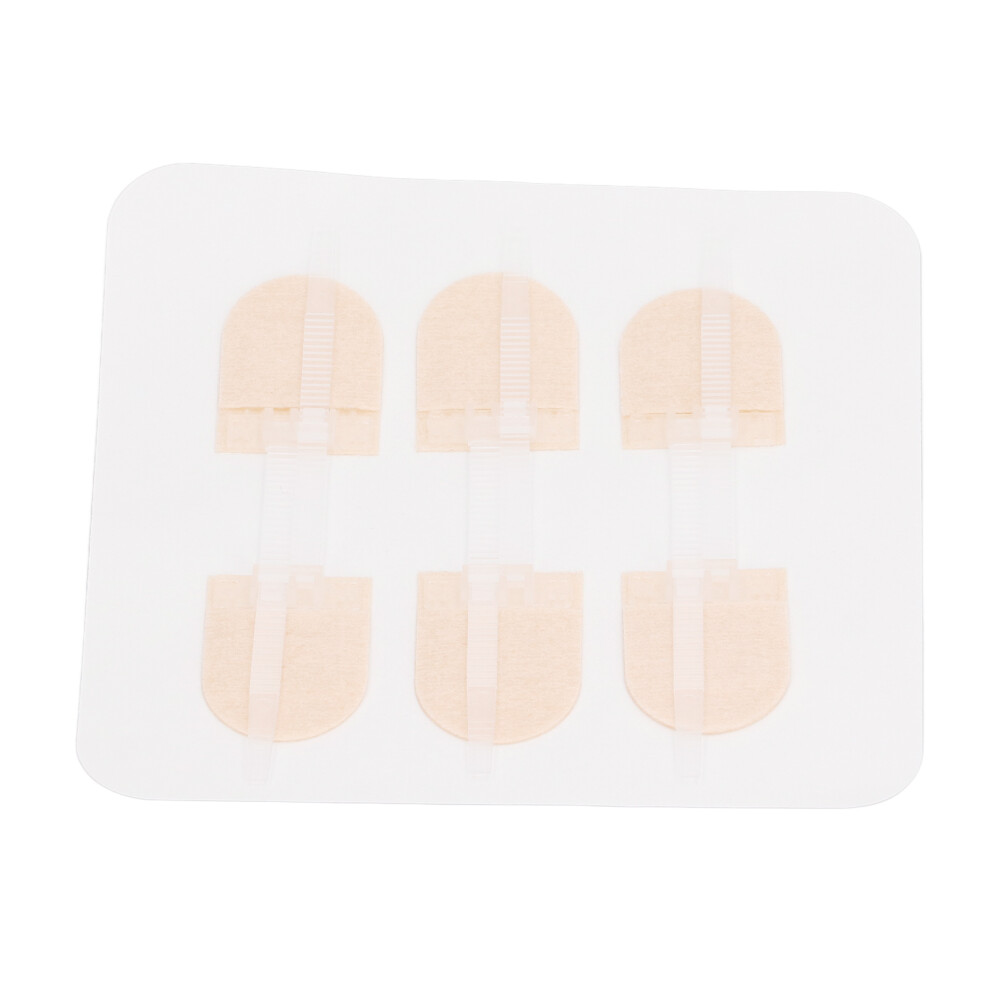3 Strap Zipper Wound Closure Patches 90x20mm Breathable Bandages