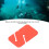 4PCS Orange Cave Diving Line Marker ABS Compact Easy Visibility Wreck Diving Line 4