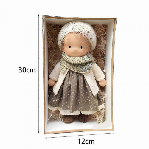 (K) Waldorf Doll Handmade, Handmade Waldorf Doll, Vintage Crocheted Doll 2