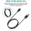 RS4/RS4 Plus Smart Band Ladekabel 1 m USB Schwarz 3