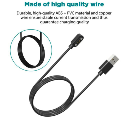 RS4/RS4 Plus Smart Band Ladekabel 1 m USB Schwarz 2