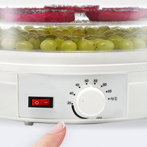 Small Food Dehydrator Machine for Jerky Fruits Veggies, Plastic, 1500g 2
