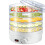 Small Food Dehydrator Machine for Jerky Fruits Veggies, Plastic, 1500g 1
