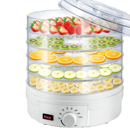 Small Food Dehydrator Machine for Jerky Fruits Veggies, Plastic, 1500g