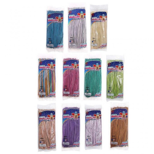 (Silver) 100Pcs Magic Balloons Long Latex Balloon Multifunction Supplies Household 1