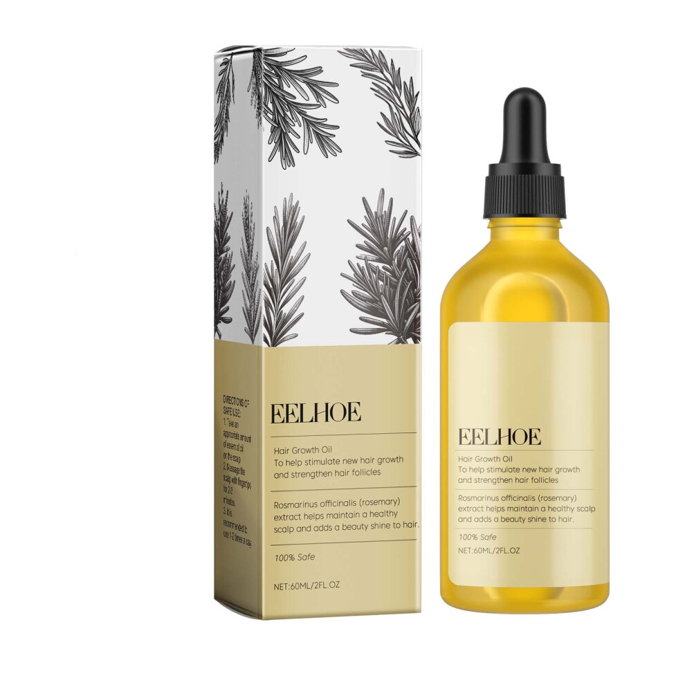 (60ml) Rosemary Hair Essential Oil Soft and Glossy Hair Care Hair Scalp Essential Oil