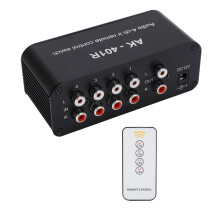Audio Umschalter 1 Eingang 4 Ausgänge DC 12V RCA Fernbedienung