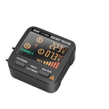 (US Plug) Electric Socket Tester Outlet Tester Digital LCD Display with NCV Test RCD Test Polarity Test Electric Circuit Polarity Voltage Detector